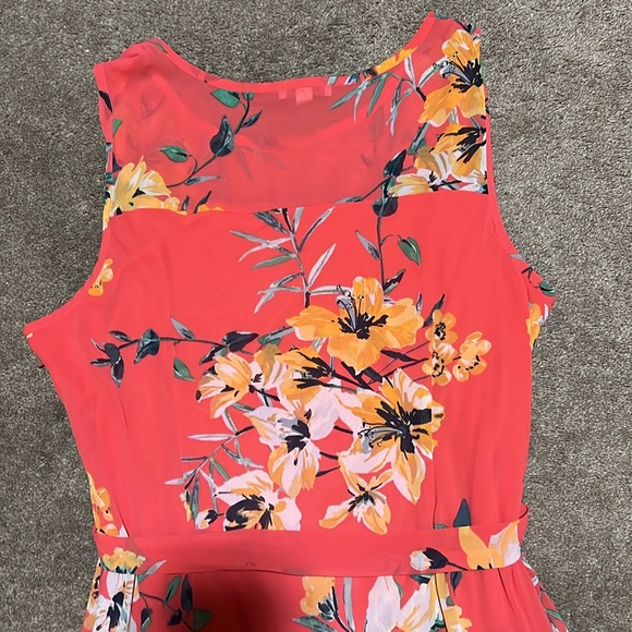 Floral A-Symmetrical Summer Dress - Picture 4 of 10